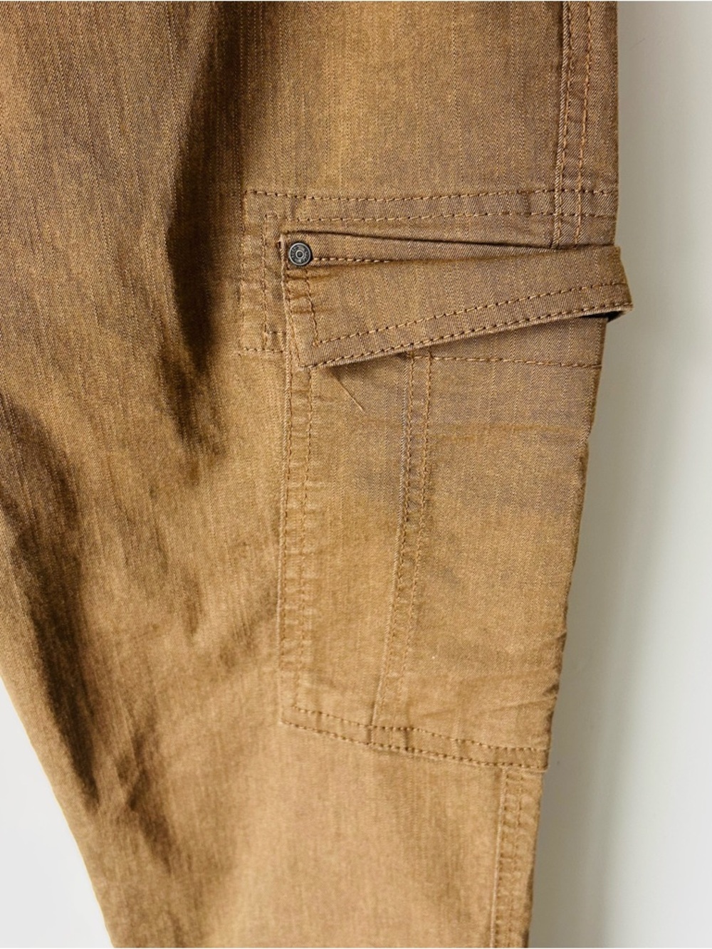 Bench Men's Tan Cargo Pants - Utility Pocket Trousers - Picture 3 of 6